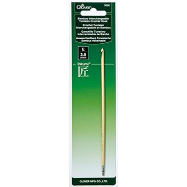 Clover Bamboo Interchangeable Tunisian Crochet Hook Size E35mm Takumi
