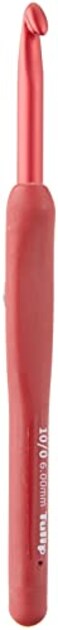 Tulip Etimo Red Crochet Hook WCushion GripSize 10600mm
