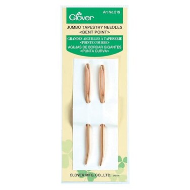Clover Jumbo Tapestry Needles Bent Point 2 Pack