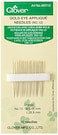 Clover Gold Eye Applique Needles Size 12