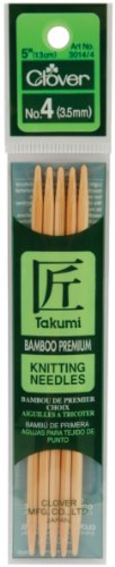 Clover Takumi 5Inch Double Point Size 4