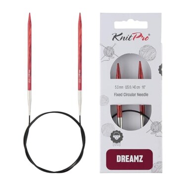 KnitPro Dreamz Fixed Circular Needles 16 40cm US Size 8 5mm