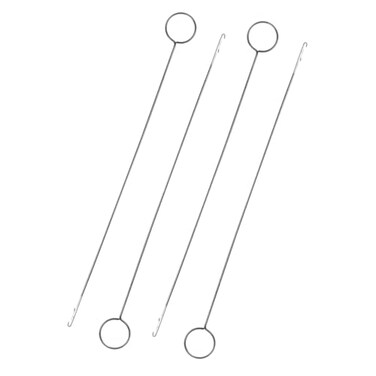 HSYMQ 4 Pcs Point Loop Turner Sewing Tool Tongue Crochet Tool Latch Hook Tool for Silicone Beads Belts Strips DIY Accessories