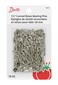 Dritz 3031 Curved Basting Safety Pins Size 2 NickelPlated Brass 75Count