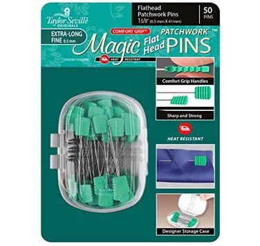 Taylor Seville Magic Flat Head Patchwork Extra Long Fine 5 50PCS