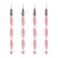 JUYA Fine Tip Quilling Tools 4 Count Pack Plastic Handle Stainless Steel Head 08mm 4 QT0306T Pink Handle