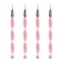 JUYA Fine Tip Quilling Tools 4 Count Pack Plastic Handle Stainless Steel Head 08mm 4 QT0306T Pink Handle