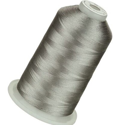 Simthread 5500Yds Embroidery Thread 5000M 40WT Polyester Machine Embroidery Thread HighYardage Spool for Brother Singer Janome Babylock Husqvarna Home Commercial Machines Silver 005