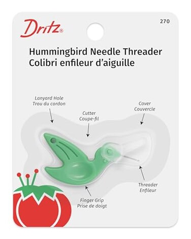 Dritz 270 Hummingbird Needle Threader Green