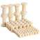 Bright Creations Wooden Spools for Crafts 72Pack 40 Small 24 Medium 8 Large Unfinished Natural Schima Wood Empty Thread Spools
