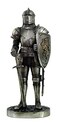 Pacific Giftware PTC 7 Inch Medieval Knight with Shield and Sword Statue Figurine