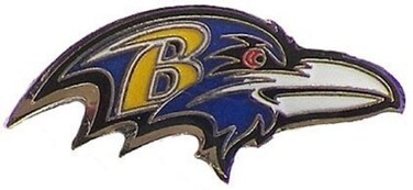 Aminco NFL Baltimore Ravens Team Logo Pin