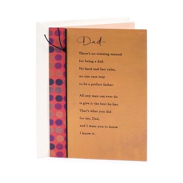 Hallmark Birthday Card for Dad No Training Manual