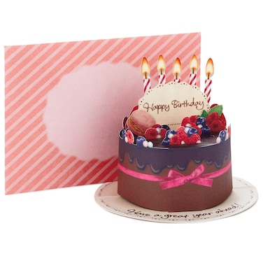 Hallmark Pop Up Birthday Card Chocolate Cake