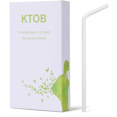 100 Count 100 PlantBased Compostable PLA Straws Plasticless Biodegradable Flexible Drinking Straws A Fantastic Eco Friendly Alternative to Plastic Straw