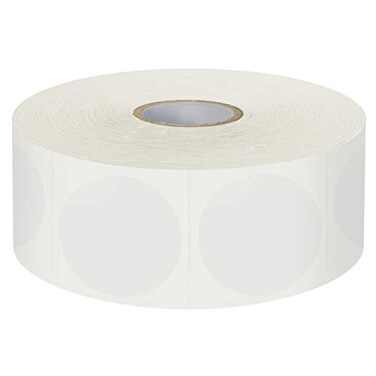 1500 PCS 15 Round Clear Transparent Package Envelope Mail Wafer Seal Sticker Labels Mega Bundle with Perforation Line in Roll