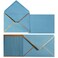 50 Pack A7 Envelopes DustyBlue 5 x 7 with Gold Border
