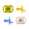 Tommee Tippee UltraLight StayPut Pacifier OnePiece Silicone Design 618m 4 Pack