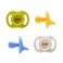 Tommee Tippee UltraLight StayPut Pacifier OnePiece Silicone Design 618m 4 Pack