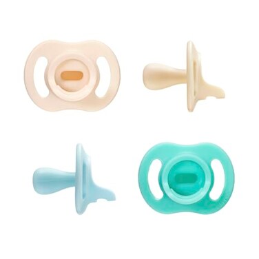 Tommee Tippee UltraLight StayPut Pacifier OnePiece Silicone Design 06m 4 Pack