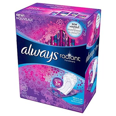 Always Always Radiant Liners 48 Count
