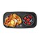 madesmart dipware Small Serving Plate Stackable Removable Dip Bowl for Salsa Queso Salad Olives Dishwasher Microwave Safe Multipurpose Plate Bowl Carbon