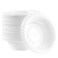 PLASTICPRO 5 ounce Round Plastic Dessert Bowls Microwaveable Disposable White Dinnerware 100 Count