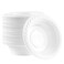 PLASTICPRO 5 ounce Round Plastic Dessert Bowls Microwaveable Disposable White Dinnerware 100 Count