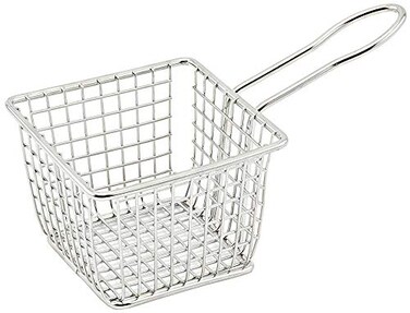 WINCO Mini Fry Basket Round 334 Silver