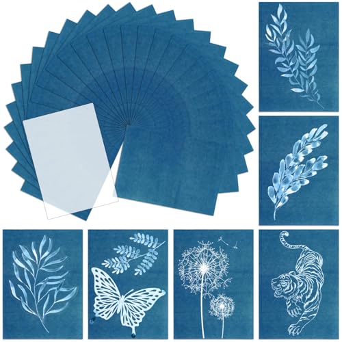 novwang Novwang Cyanotype Sun Print Paper With Acrylic Board