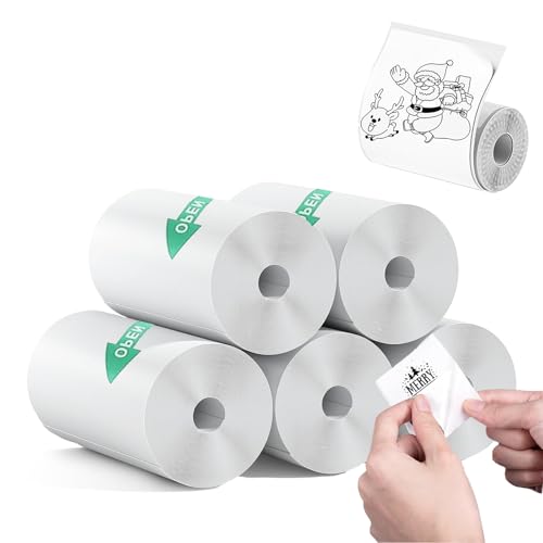 cilser Cilser Mini Thermal Printer Sticker Paper 57x25mm