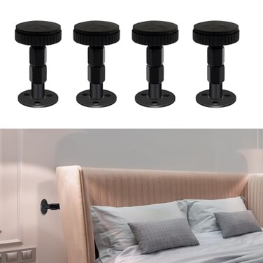 IPEROT Headboard Stoppers for Wall 4 Pack Bed Stoppers 118in276in Adjustable Bed Frame AntiShake Tool Function as Bumpers Between The Wall and Couch Bed Frames and Headboards No Creaking