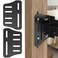 Linone 2PCS Heavy Duty Bed Frame AdapterConnector Plate for Headboard and Footboard Adjustable Metal Frame Modification Brackets