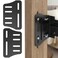 Linone 2PCS Heavy Duty Bed Frame AdapterConnector Plate for Headboard and Footboard Adjustable Metal Frame Modification Brackets