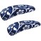 Smiry Stretch Printed Office Chair Armrest Covers 2 Pcs Soft Fit Removable Washable Computer Desk Chair Arm Covers Protector Navy Blue