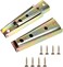 2 pairsSofa Latch Sofa Slider Bed Frame Accessories Furniture Connector Tapered Diagonal Bolt Sofa Fixing Bolt Interlocking Sofa Connector Bracket Length 120MM
