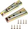 2 pairsSofa Latch Sofa Slider Bed Frame Accessories Furniture Connector Tapered Diagonal Bolt Sofa Fixing Bolt Interlocking Sofa Connector Bracket Length 120MM
