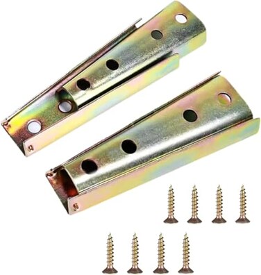 2 pairsSofa Latch Sofa Slider Bed Frame Accessories Furniture Connector Tapered Diagonal Bolt Sofa Fixing Bolt Interlocking Sofa Connector Bracket Length 120MM