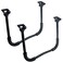 MY MIRONEY Black Folding Table Leg 1023 Height Coffee Table Folding Legs with Screws Pack of 2