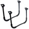 MY MIRONEY Black Folding Table Leg 1023 Height Coffee Table Folding Legs with Screws Pack of 2