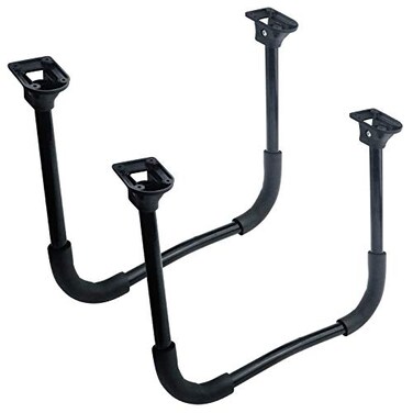 MY MIRONEY Black Folding Table Leg 1023 Height Coffee Table Folding Legs with Screws Pack of 2