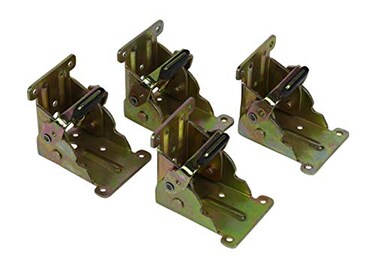 Folding Locking Table Leg Hinge Positive SelfLocking Hinge Fold Away Tables Extensions and Folding Desks 4 Hinge Set Hardware Included by Tech Team