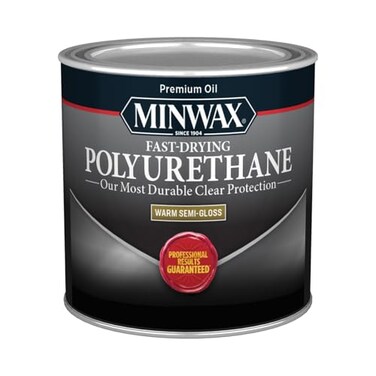 Minwax Fast Drying Polyurethane Protective Wood Finish Clear SemiGloss Pint