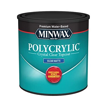 Minwax Polycrylic Protective Finish Clear Matte 12 Pint 222224444