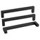 Goldenwarm 2Pack 8INCH Matte Black Cabinet Pulls Kitchen Hardware 204mm Square Bar Pulls for Cabinets Hardware Black Drawer Pulls 812in Overall Length