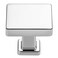 KOOFIZO 10 Pack Polished Chrome Cabinet Knobs Chrome Drawer Knobs K08 Square Single Hole Cabinet Pulls for Cabinets Drawer Dresser Cupboard Bedroom Closet Bathroom Vanity