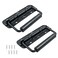LifCratms 2Pcs Black Spring Loaded Case Handles 304 Stainless Steel Surface Mount Chest Handle with Rubber Grip Heavy Duty Cabinet Pulls Hardware for Toolbox Chest Case 122mm 482