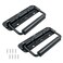 LifCratms 2Pcs Black Spring Loaded Case Handles 304 Stainless Steel Surface Mount Chest Handle with Rubber Grip Heavy Duty Cabinet Pulls Hardware for Toolbox Chest Case 122mm 482