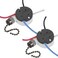 2PS Ceiling Fan Switch Zing Ear ZE208s E89885 3 Speed 4 Wire Pull Chain Switch Fan Light Switch Replacement Part With 4 PreInstalled WiresBlack Chain