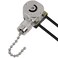 Ceiling Fan Light Switch ZE109M Pull Chain Switch On Off Light Switch compatible with Hunter Ceiling Fan Light Lamp ReplacementNickel Chain
